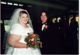 The newly wed couple